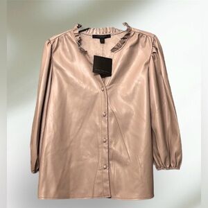 MARC NEW YORK 🌸beautiful leather blouse